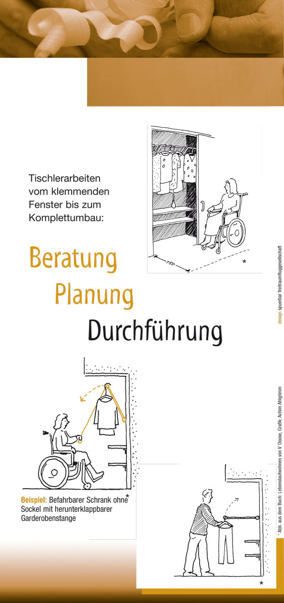 Ralf Sawatzki - Tischlerei f&uuml;r jede Lebenslage - Barrierefreie Wohnraumgestaltung